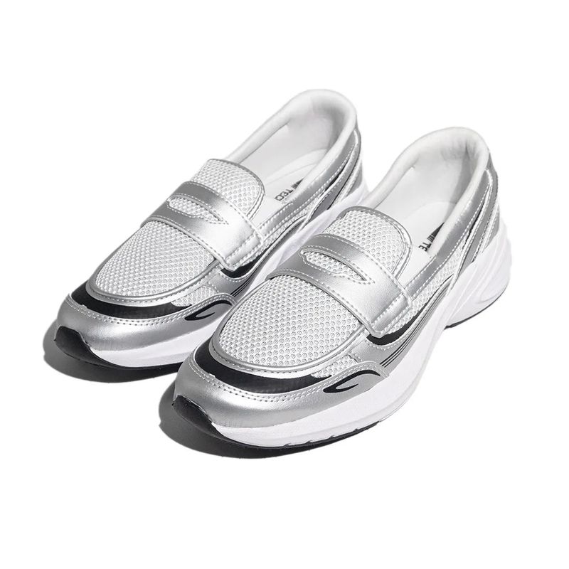 Patrobas Nomad Loafers White Silver