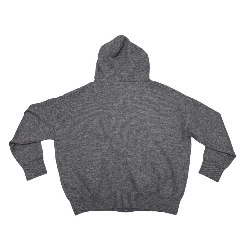 Grey knit hood jumper set