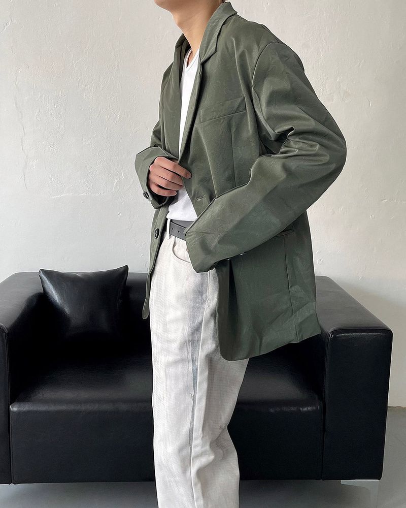 OWN Viper Leather Blazer (2 colors)