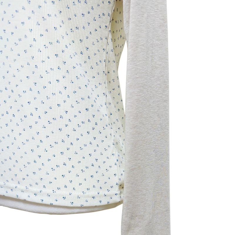 (3color) Ditsy Flower Raglan Long Sleeve Tee