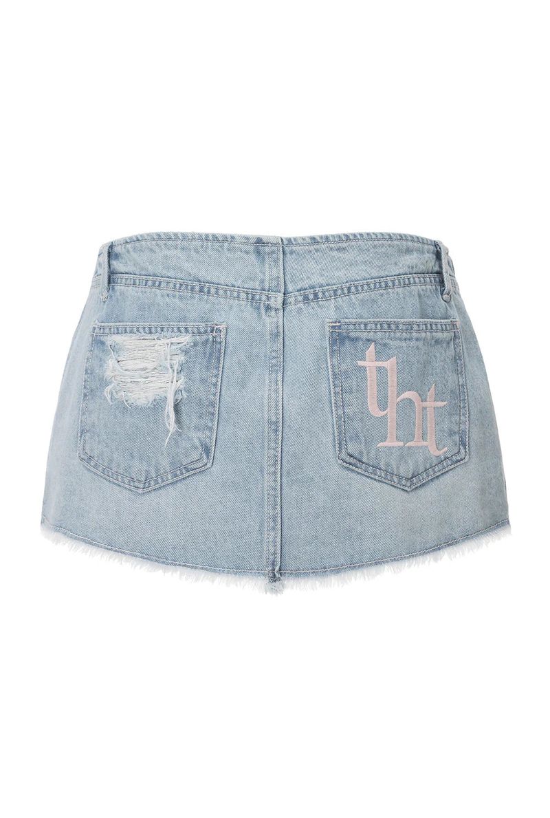 【即日発送】Pink crush denim skirt