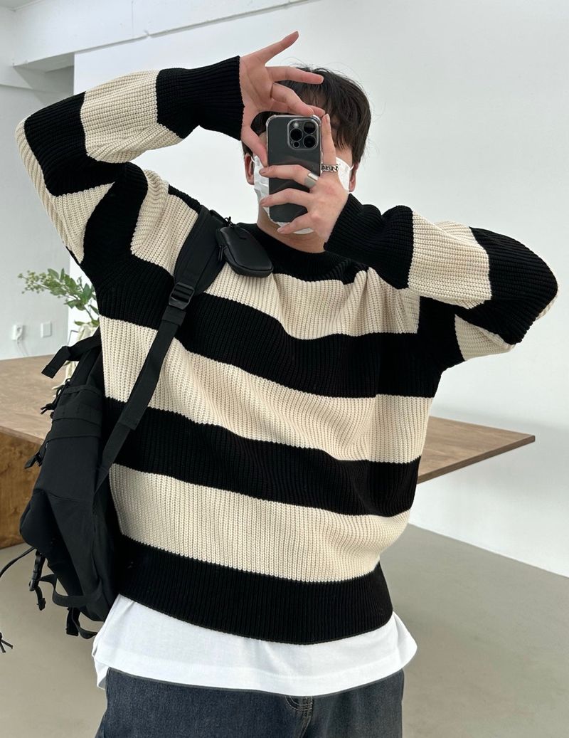 [BEST]CANDY DAILY DANGARA ROUND KNIT(8COLOR)
