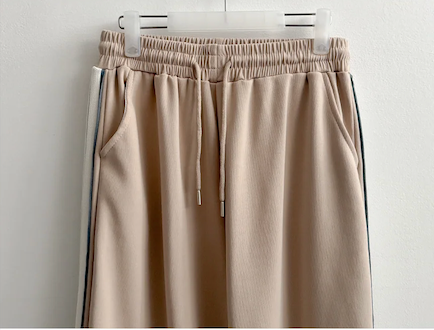 Enz Side Track Line Wide Pants