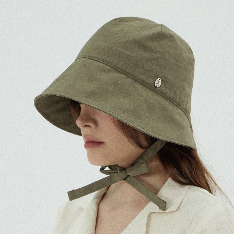 VARZAR（バザール）の「VA カーブオーバルメタルボンネットハット / Khaki（帽子）」