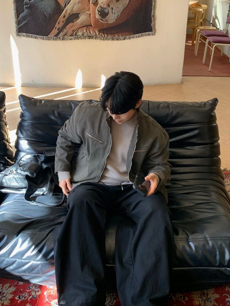 Slav pintuck cargo banding pants