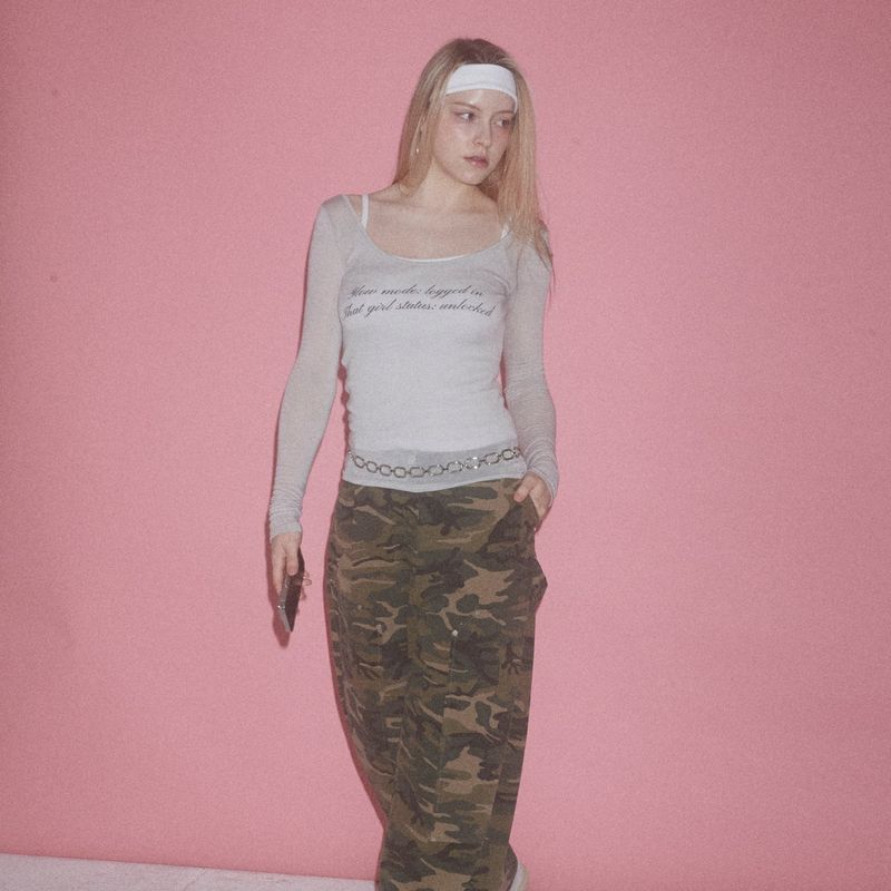SOFT GLOW MODE TEE - GRAY