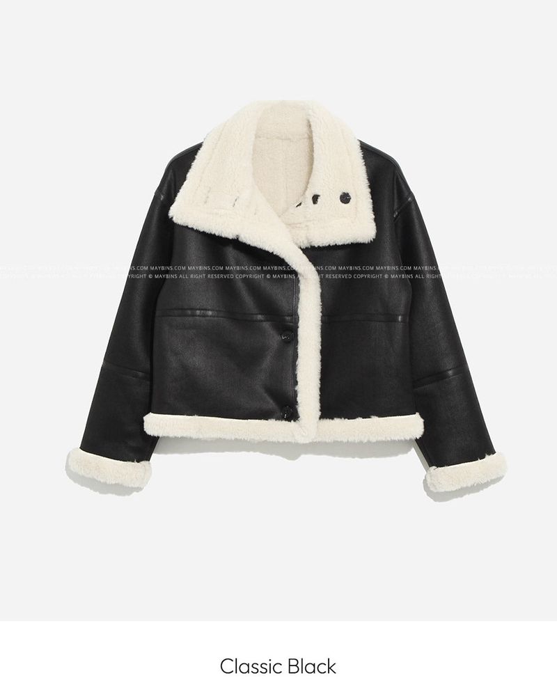 Reversible fur mustang