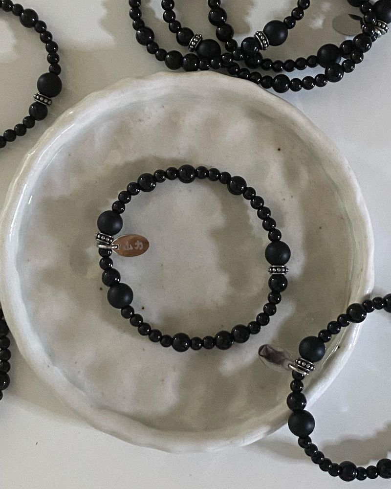sanli（サンリー）の「山力 ALL BLACK RONDEL BRACELET（Accessories）」