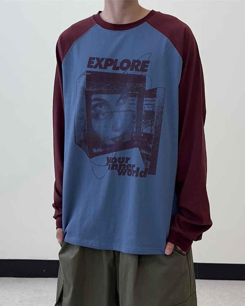 EX Raglan Long Sleeve T-shirt