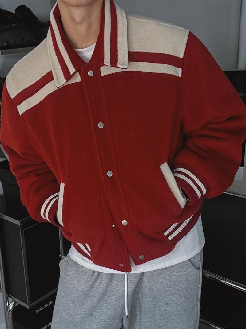 Winter Coloring Stadium Jacket (2color)