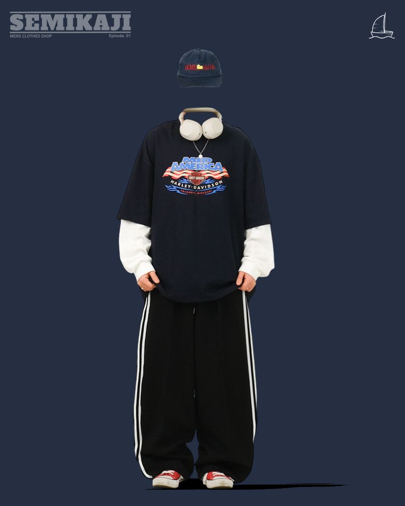 AMERICA Layered Long Sleeves