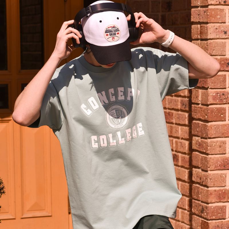 CONCEPT COLLEGE（コンセプトカレッジ）の「Classic Big Logo Crew Neck Mint Unisex T-shirt（Tops）」
