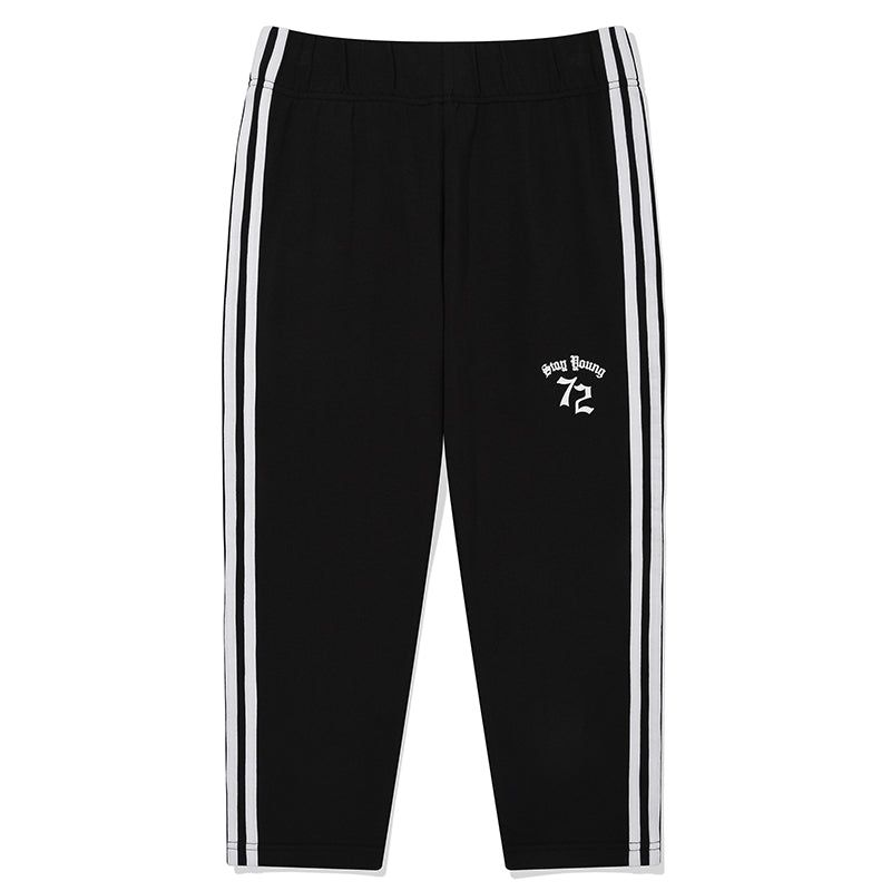 LINE POINT SHORT LEGGINGS [BLACK]