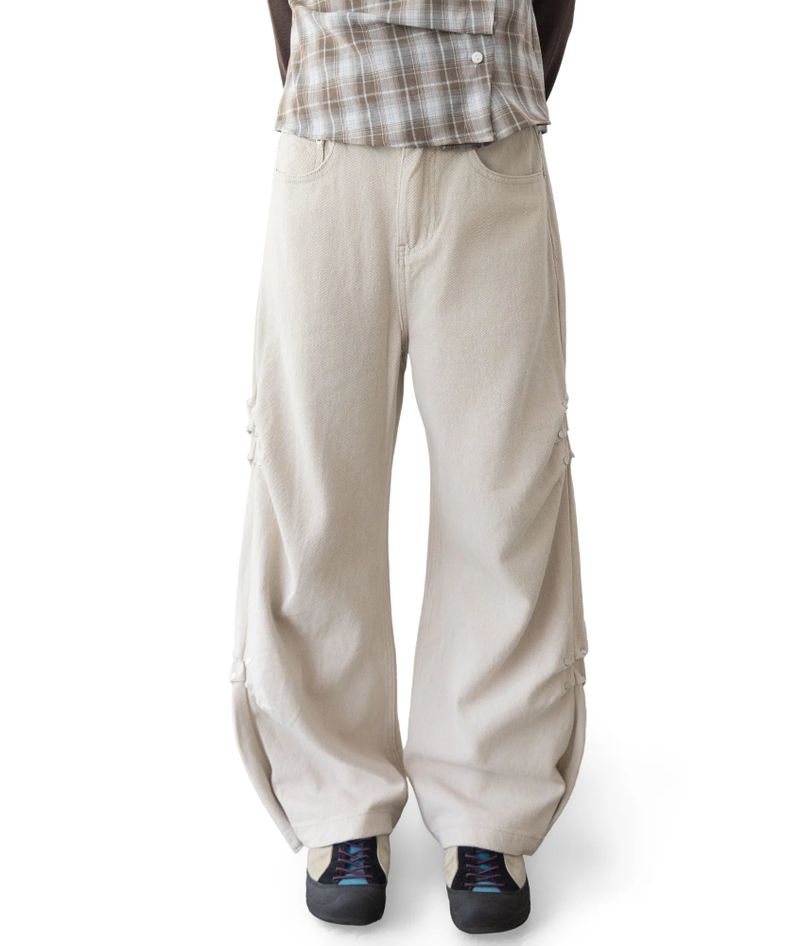 Keulli Shirring Flare Pants