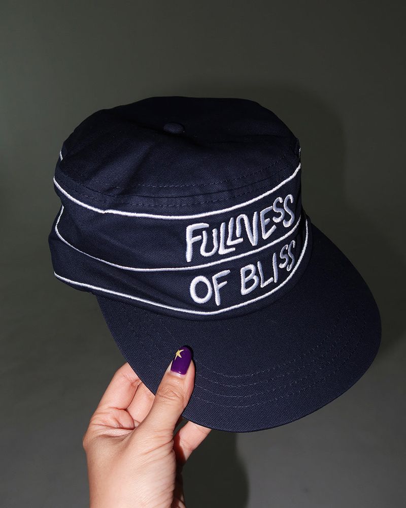 Stripe snapback ball cap