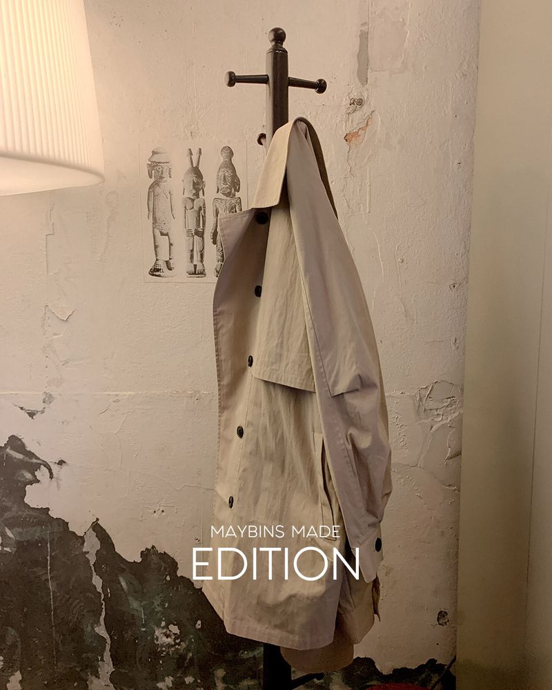 MADE. Roud half trench coat