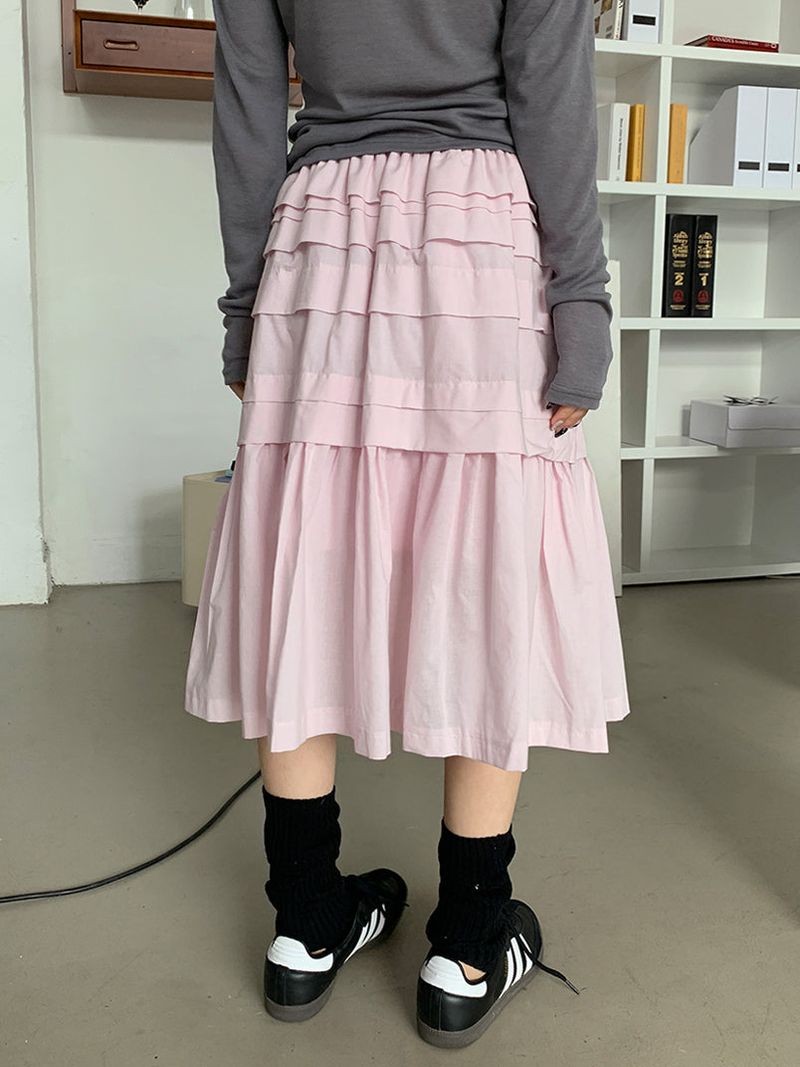 MILKY FRILL SKIRT (3C)