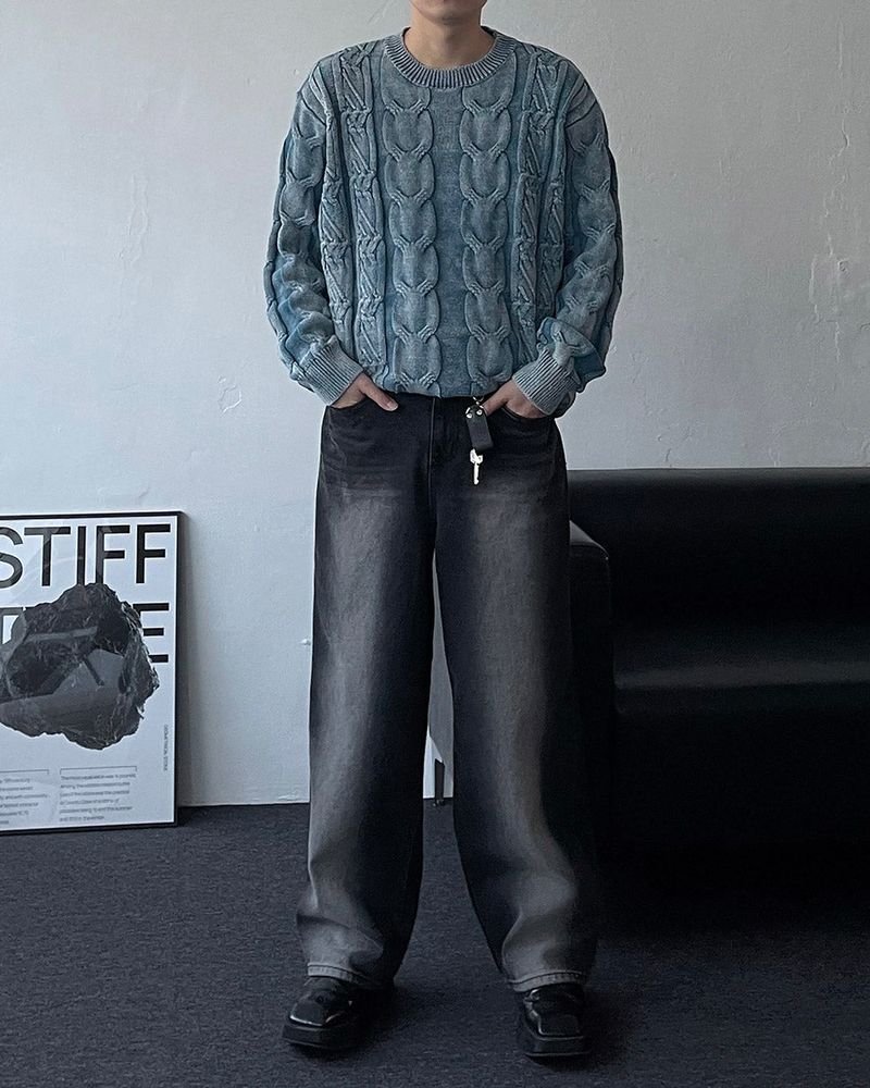 RV Pigment Cable Knit (4 colors)