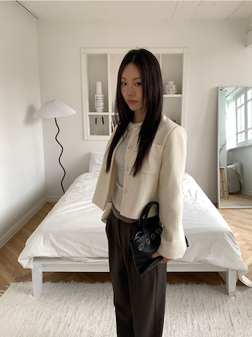All day semi wide slacks(3color)