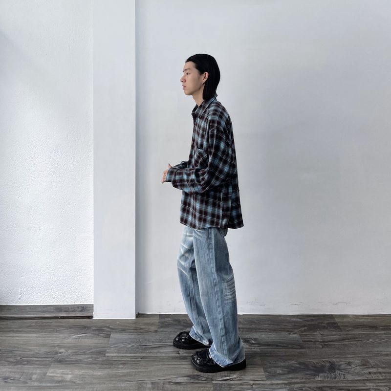 Patchwork Check Shirt