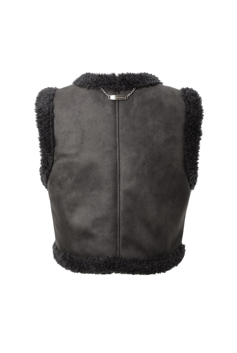 Curly fur vest