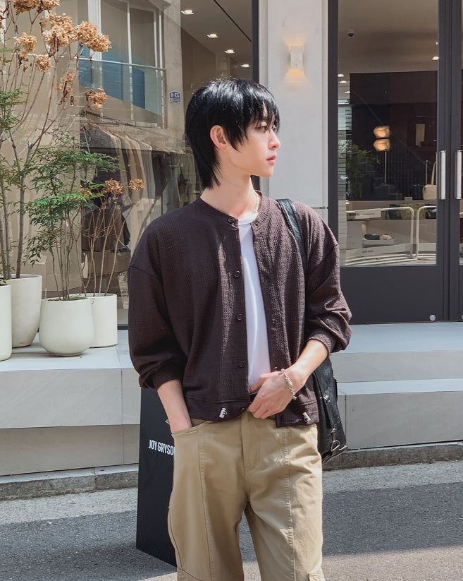 Summer Round Crop Cardigan