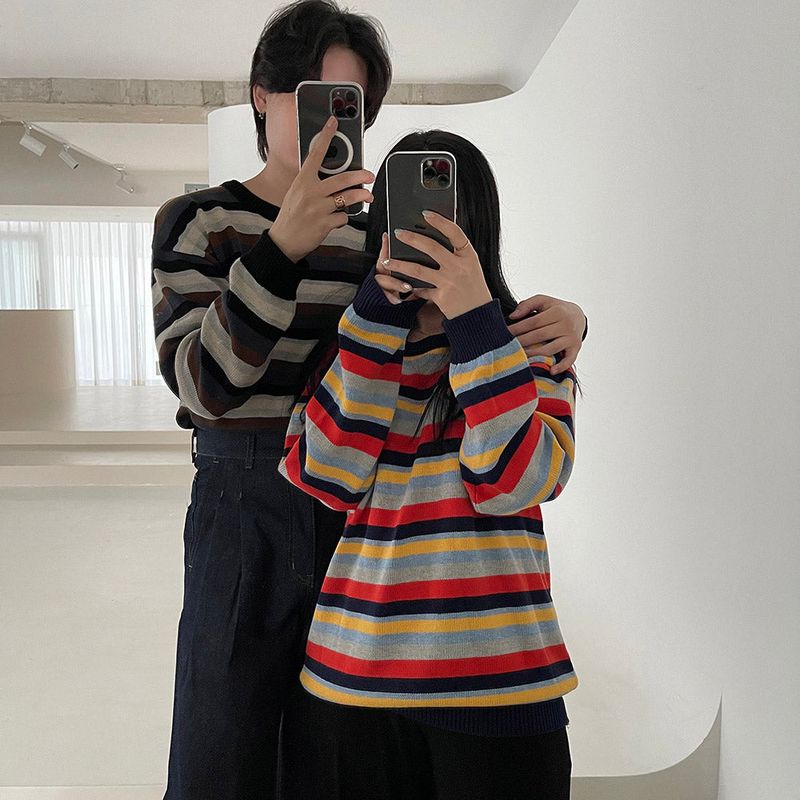 COZINESS（コジネス）の「OWN Colorful Striped Knitwear (2 colors)（Tops）」