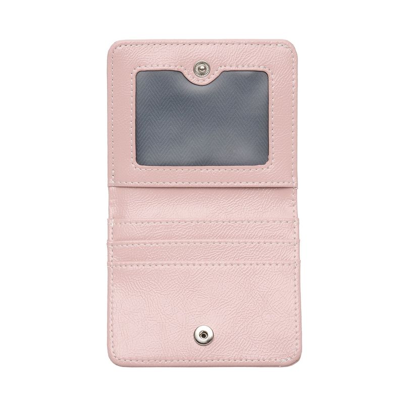 Daisy Photo Slot Half Wallet Bill Card Wallet babypink