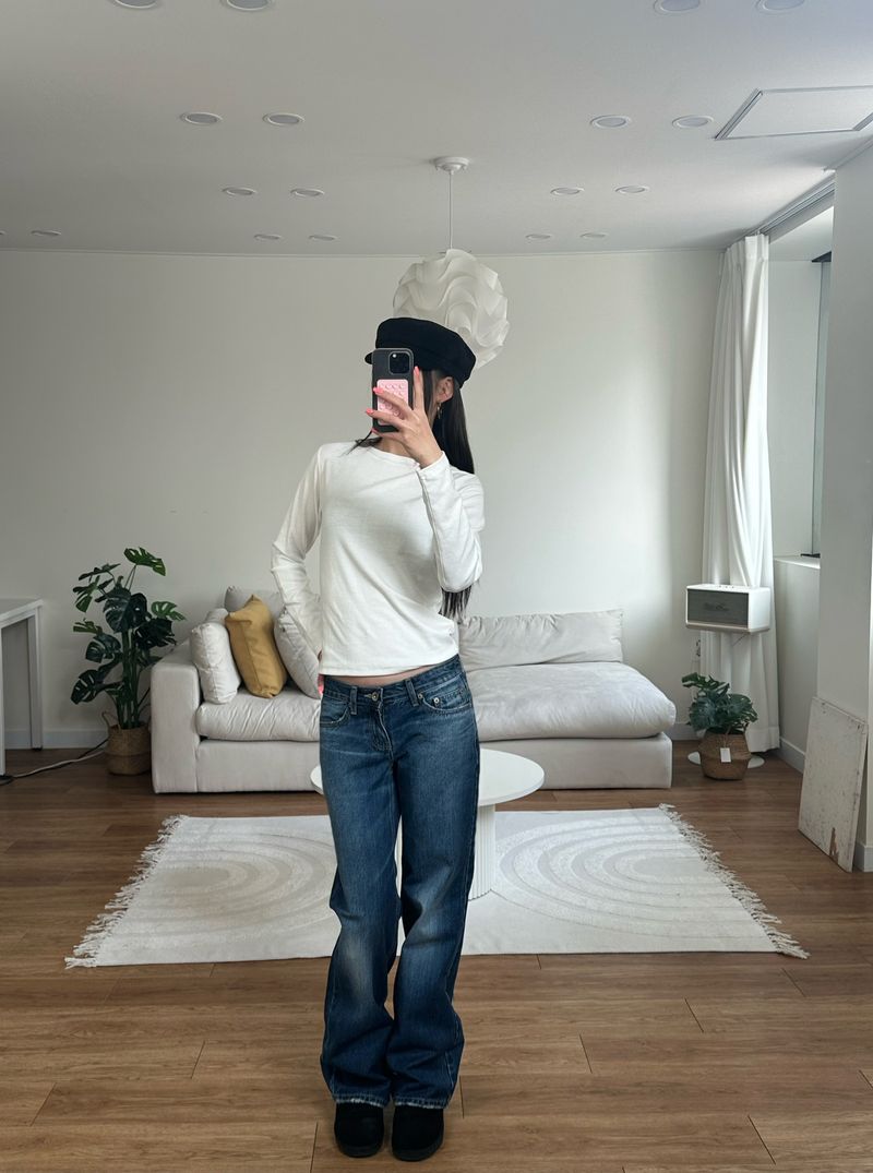 low brush denim