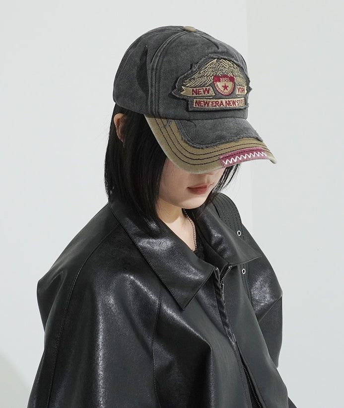NY LC pigment denim ball cap