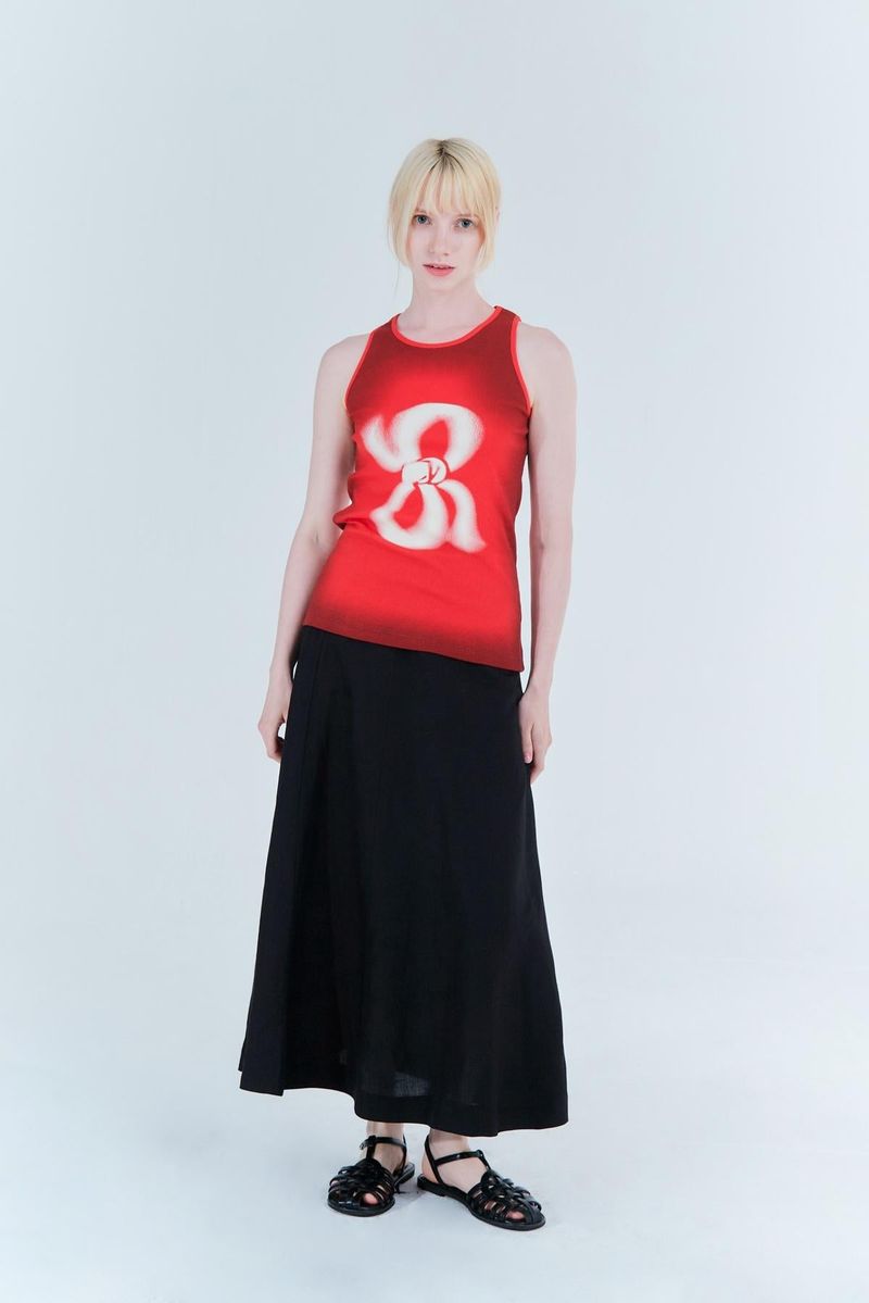 printing tank top_passion red