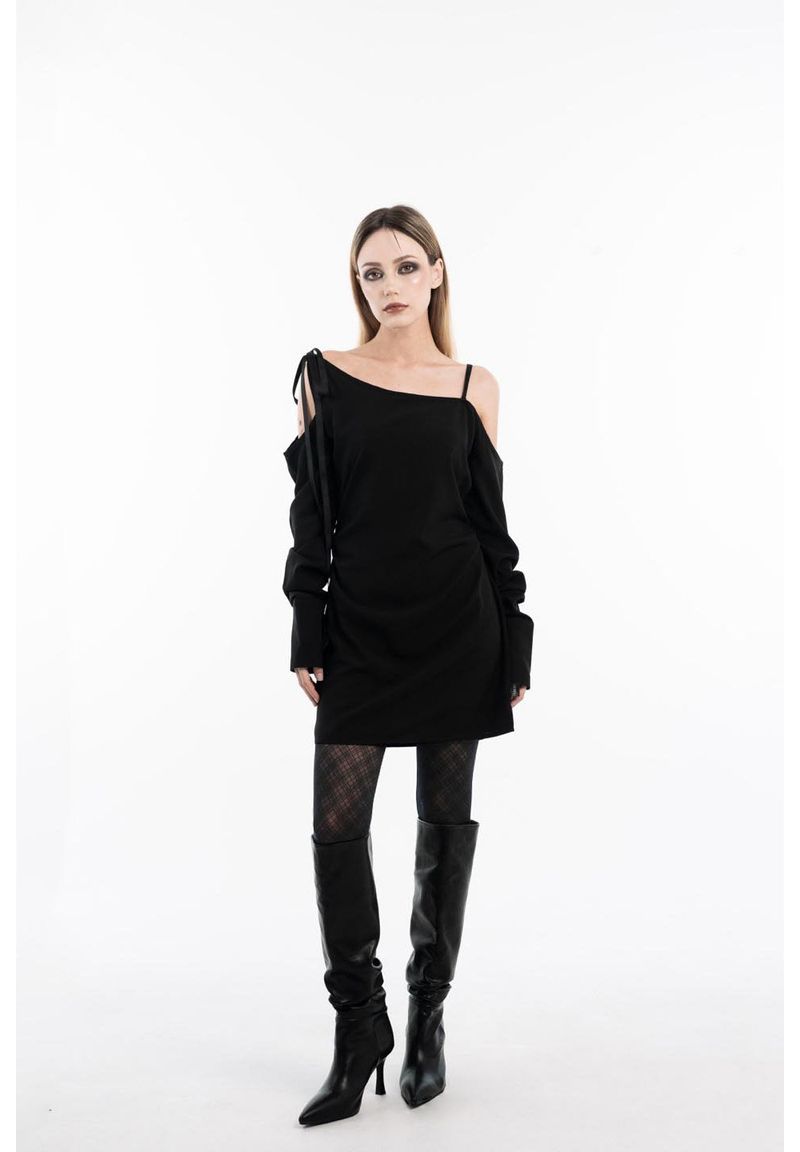 Y2Kチェックパターンシースルーバックストッキング (Black)
