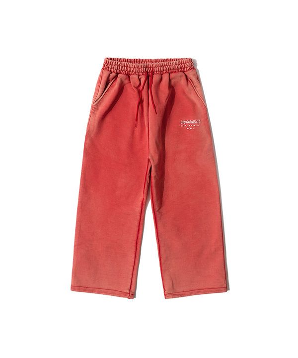 QT8 GARMENTS(キューティーエイトガーメント)の「OC String Washed Sweatpants (Red)(Pants)」