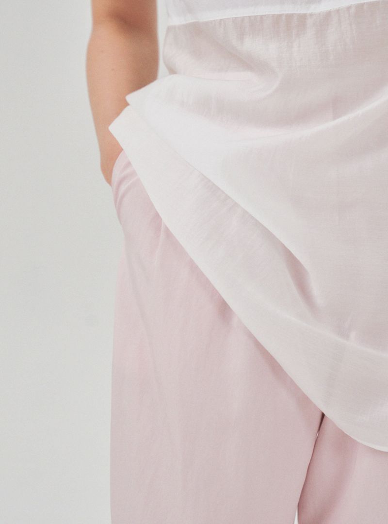 Gleam wide pants (pink)