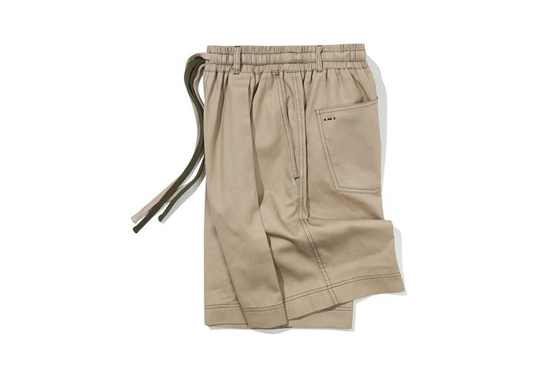 DOUBLE STRING HALF PANTS_BEIGE