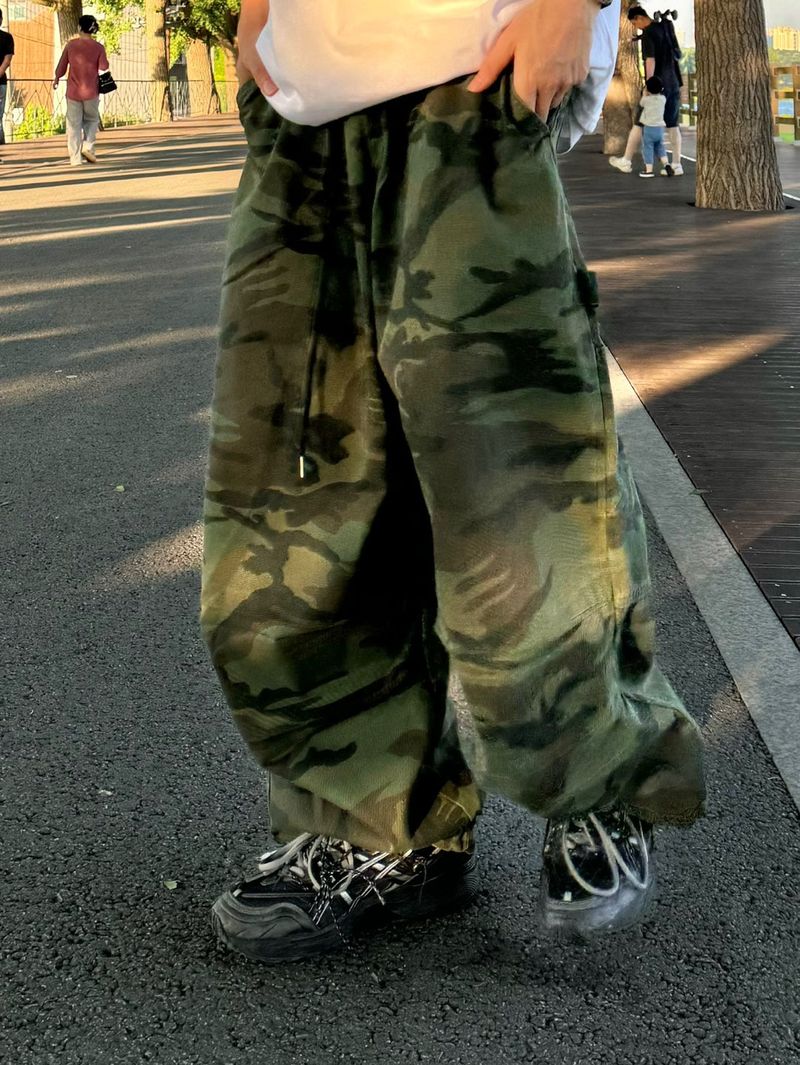 Camoufalge Carpenter Balloon Pants 2C