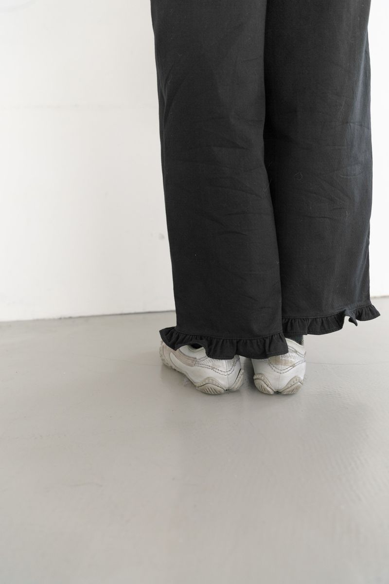 frill cotton banding pants(2colors)