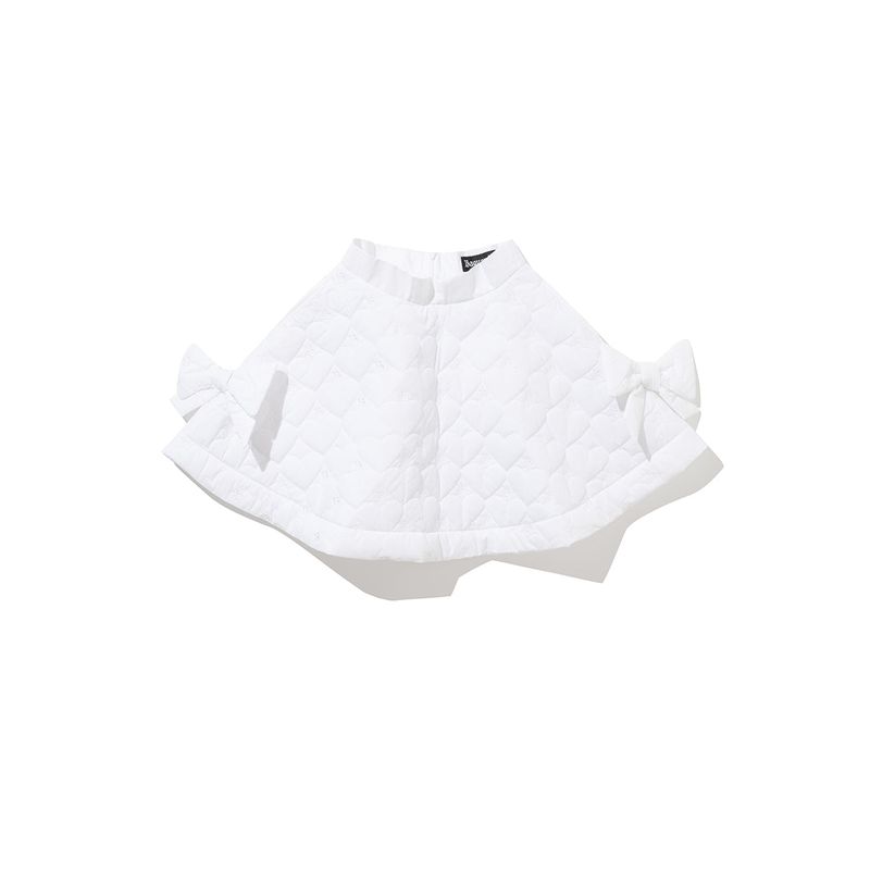 Heart Quilted Skirt (White)