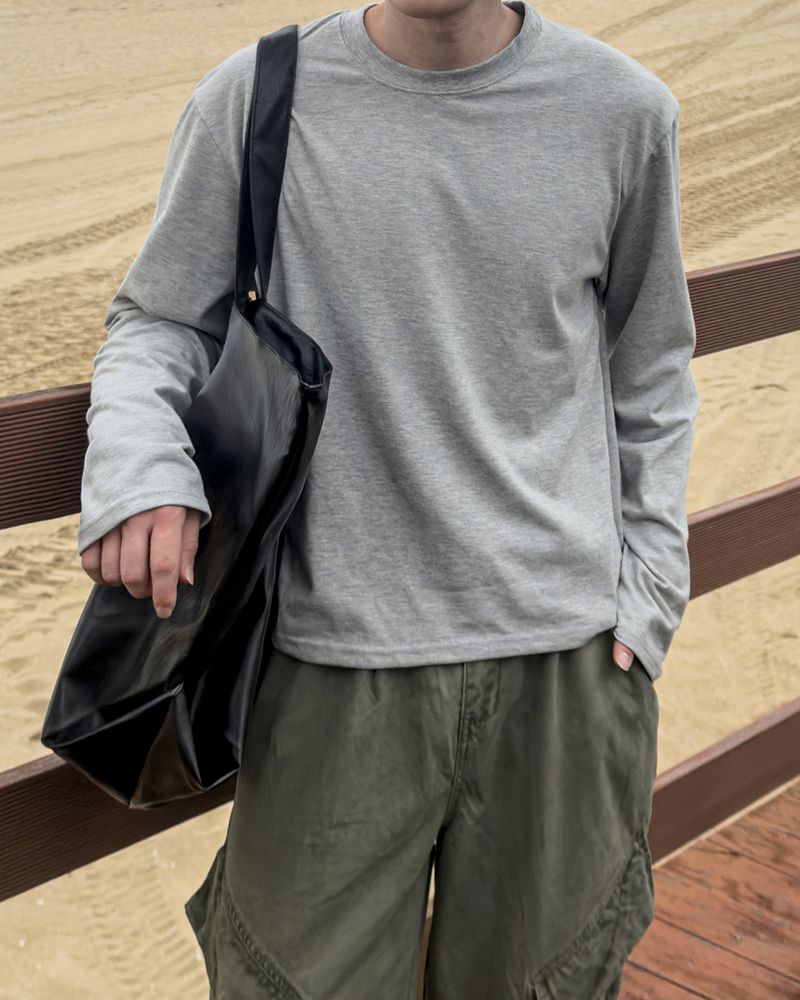 Pre Supima Cropped Long Sleeve
