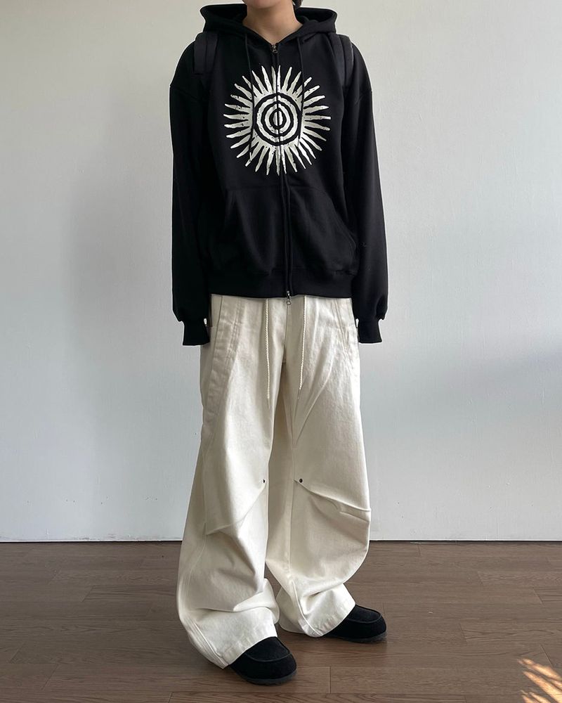 Sols Printed Hoodie Zip-up