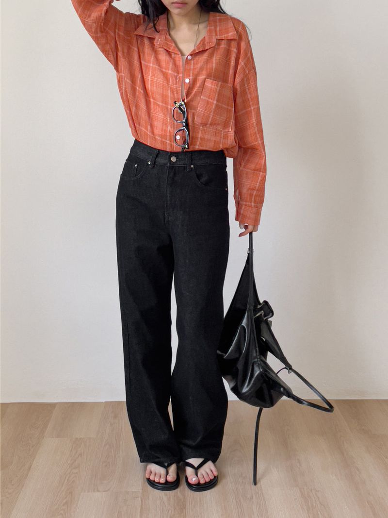 INCHANT ME（インチャントミー）の「[Unisex/Non-Fade] Stitched Denim Wide Pants（Pants）」