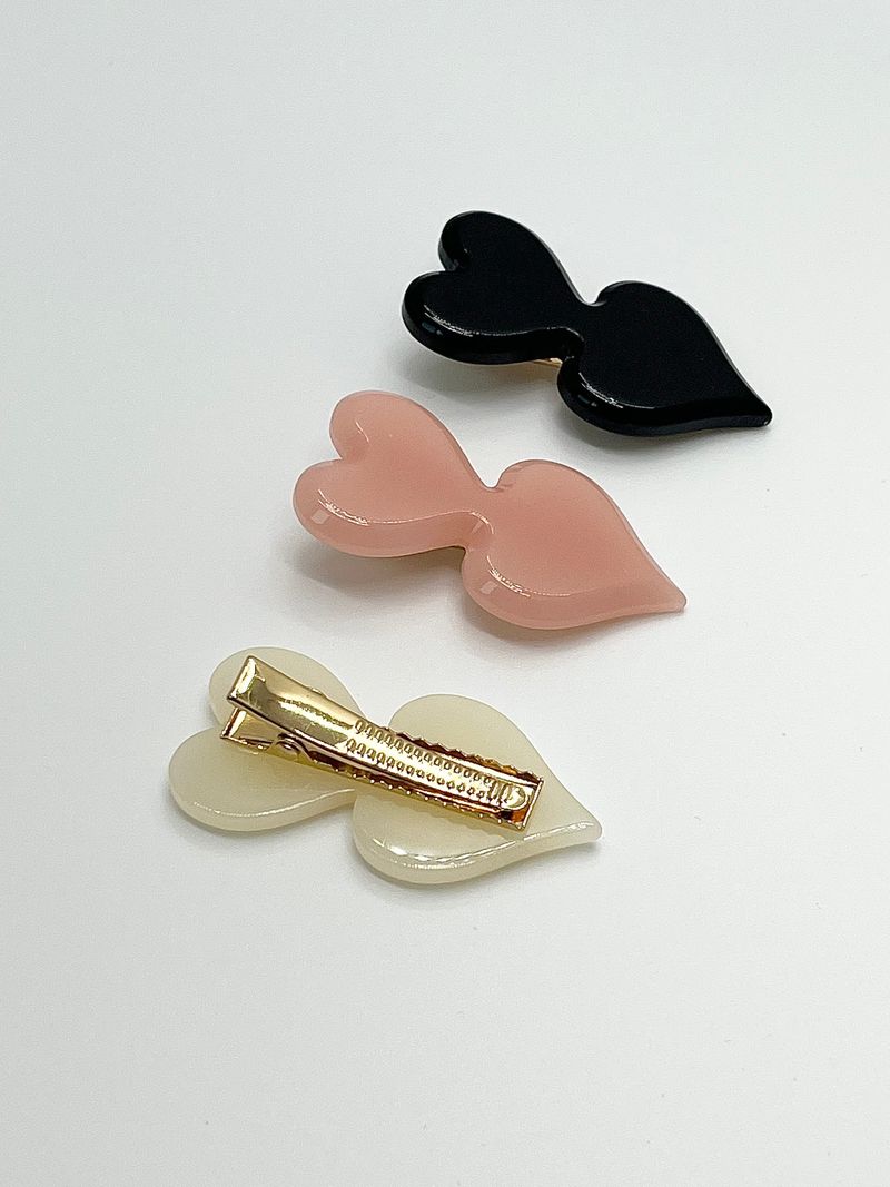 double heart hairpin