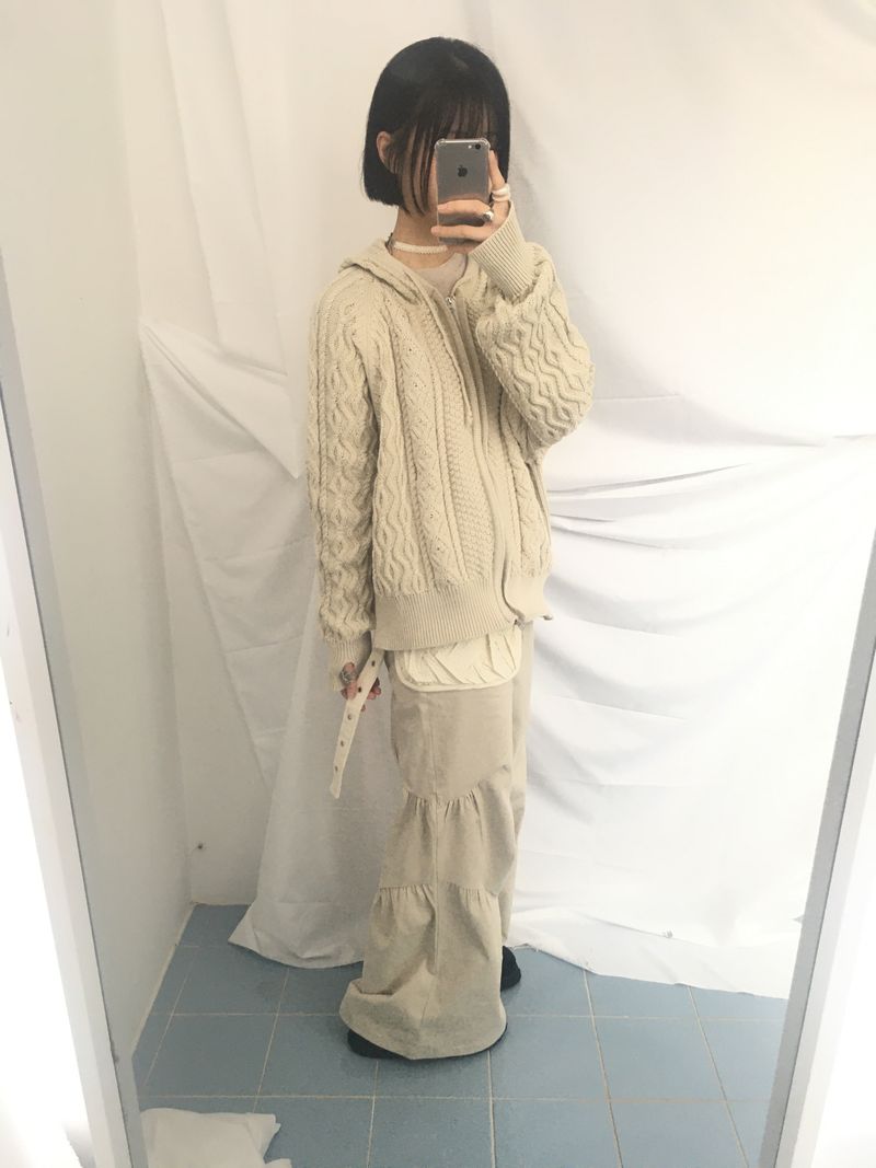Two Way Cozy Textured Knit Hood