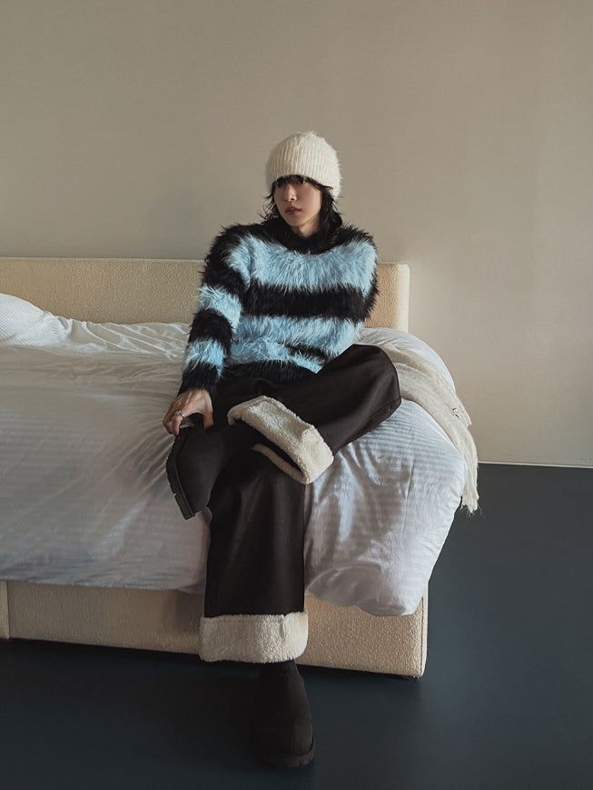 Haze Stripe Mohair Knit