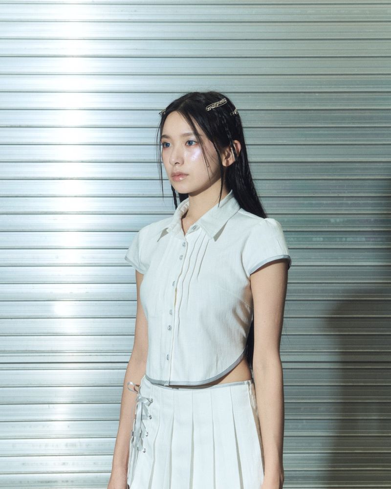 denim eyelet bl - ivory