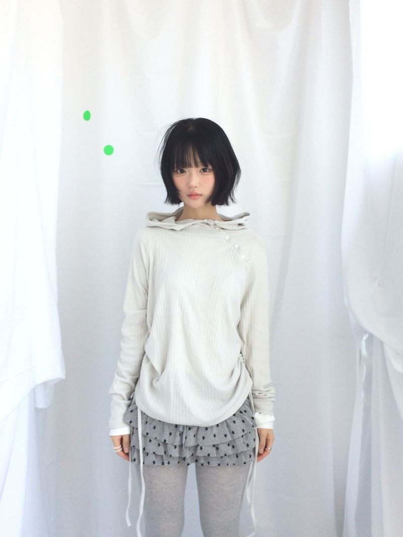 Lenny Shirring High-Neck Knitwear