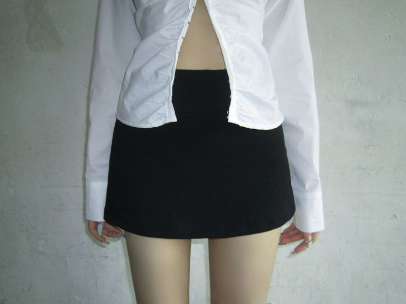 Mini skirt pants