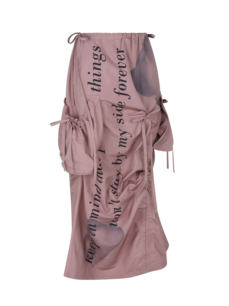 Wisdom Teeth Low Rise Ruched Skirt PINK