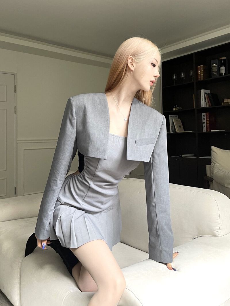 Seow(ソウ)の「 Bolero crop single jk (2color)(Jackets/Outerwear)」