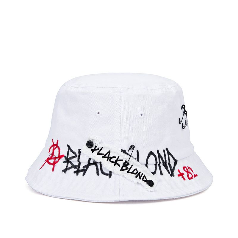 BBD Border Graffiti Logo Bucket Hat Custom Ver. (White)